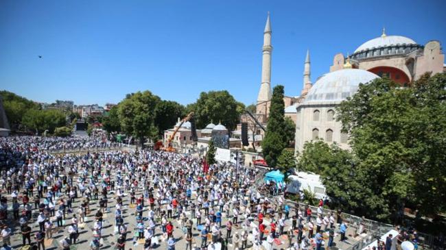 jummah at hagia sofia