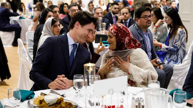 justin trudeau canada ifter party