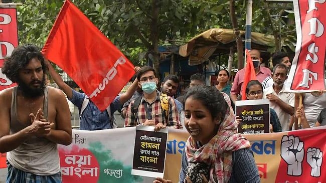 kalkata protest bangladesh incident