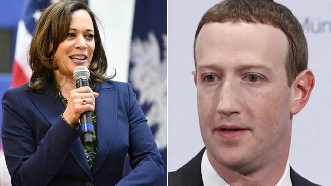 kamala harris and zukerberg