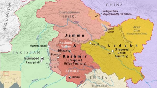 kashmir map