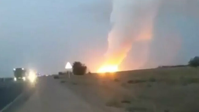 kazakh military base explosion inner