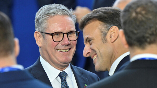 keir starmer and emmanuel macron