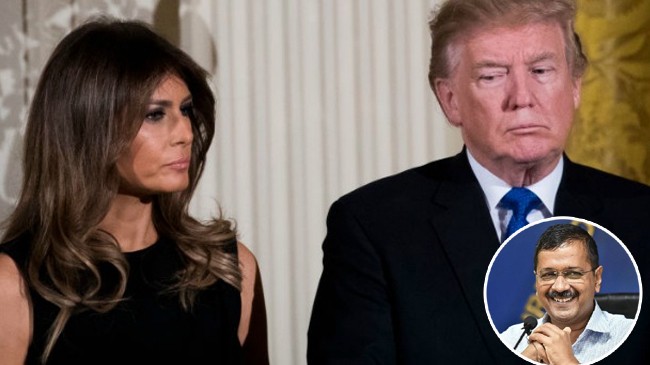 kejriwal did not invite melonia trump