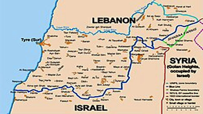 lebanon map