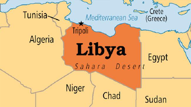 libya map