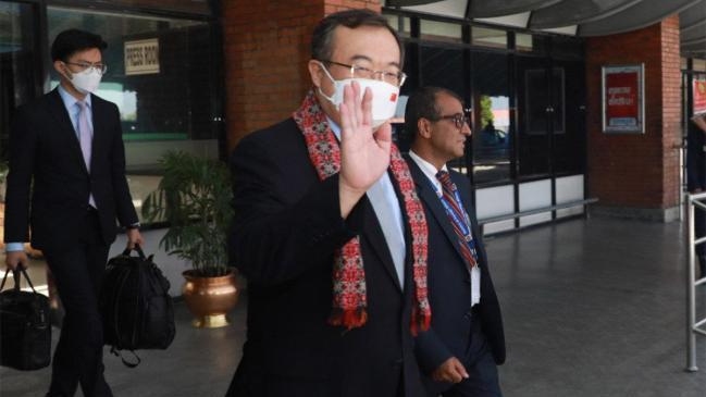 liu a senior leader of the chinese communist party visited nepal