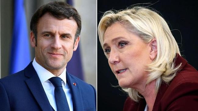 macron lepen french