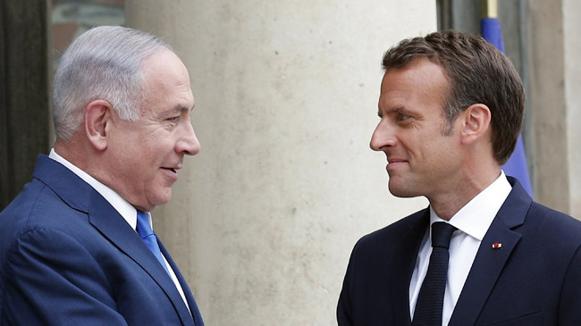 macron netanyahu