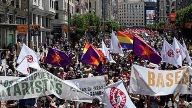 madrid protest of nato summit