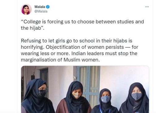 malala tweeter post