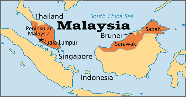 malaysia map