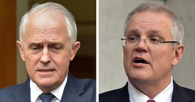 malcom trunbull and scott morrison australia