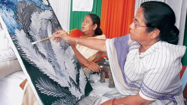 mamata banerjee painting