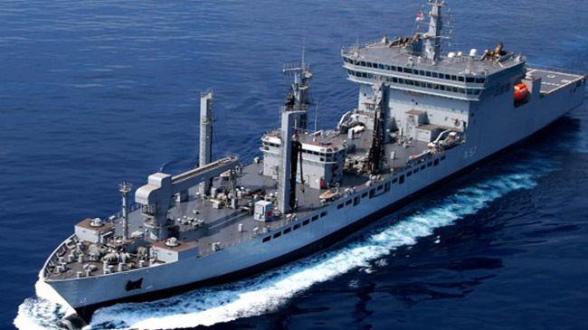 mammoth naval support ship