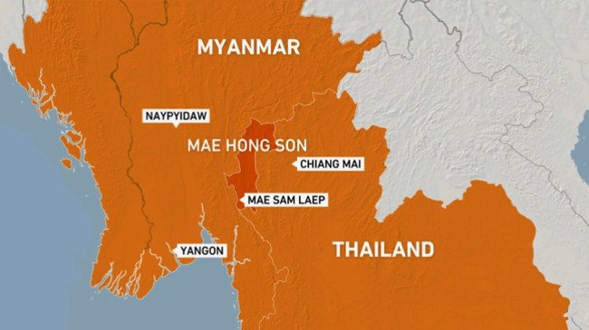 map thailand myanmar