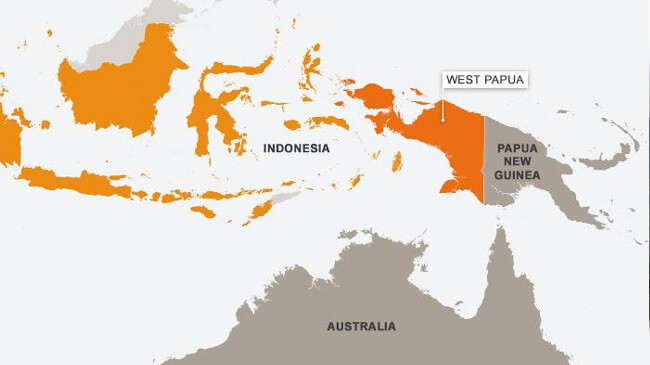 map west papua