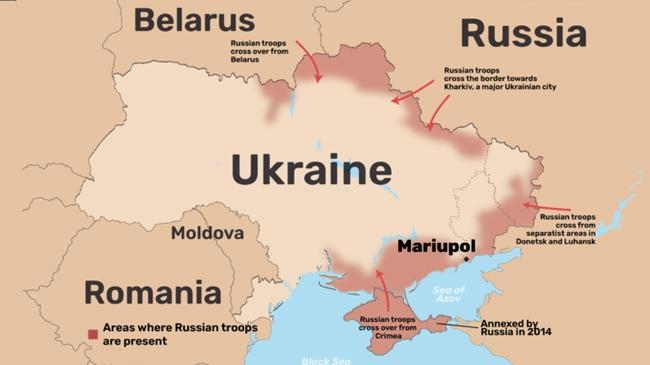 mariupol in ukraine map