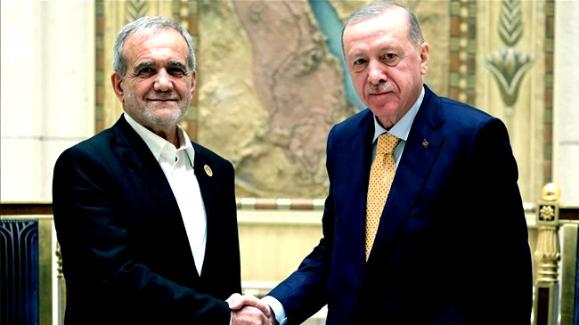 masoud pezeshkian and recep tayyip erdogan