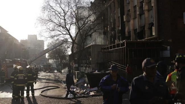massive fire in johannesburg