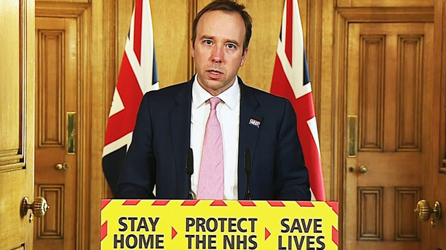 matt hancock british health minister