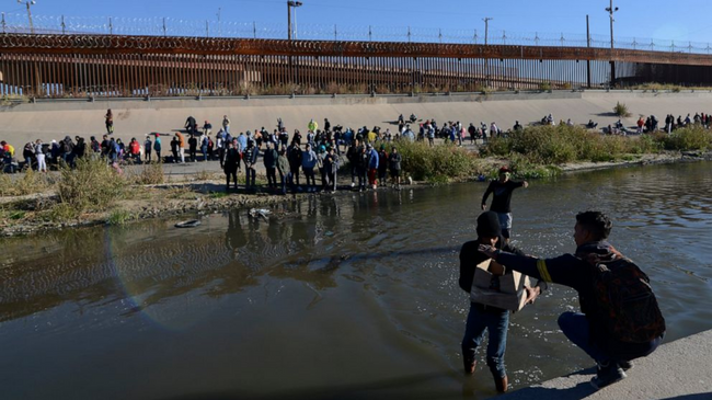migrant camp in mexico