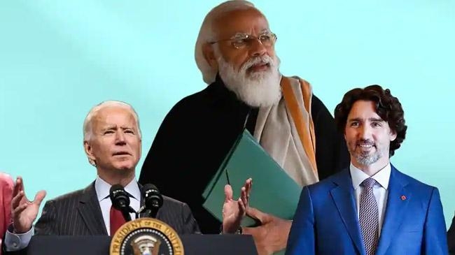 modi biden trudeau