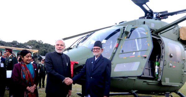 modi gifted chopper to nepal