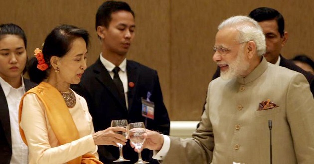 modi in myanmar