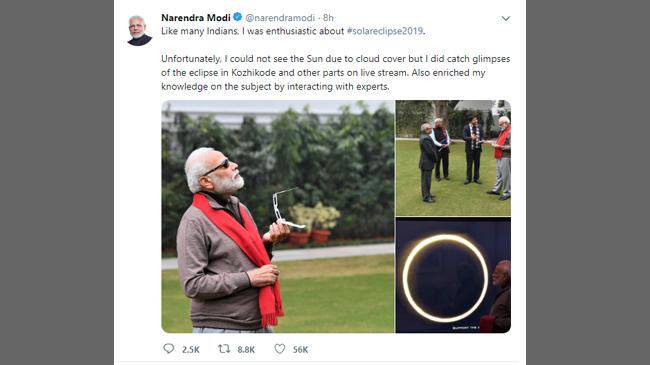 modi twite post