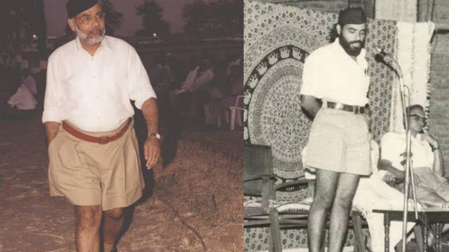 modi wearing shorts