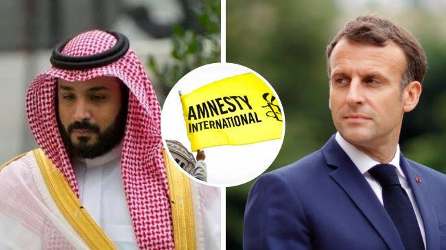 mohammed bin salman amnesty international emmanuel macron