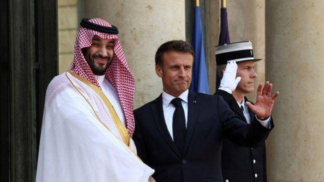 mohammed bin salman emmanuel macron