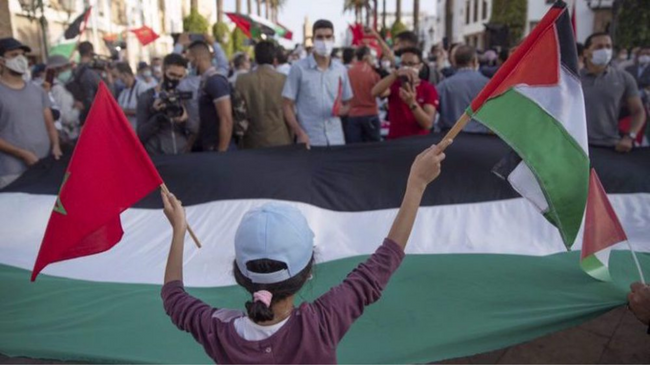 moroccans protest israel ties