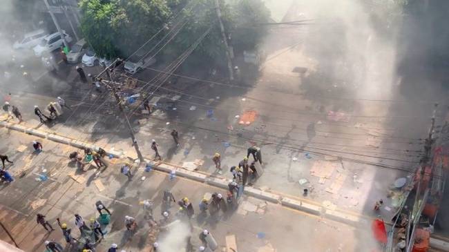 myanmar continue protesting against army coup for the second month 2