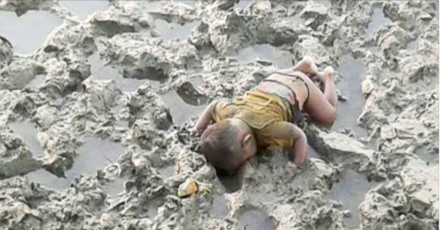 myanmar dead child