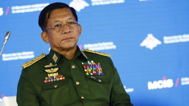 myanmar junta chief makes another visit to russia
