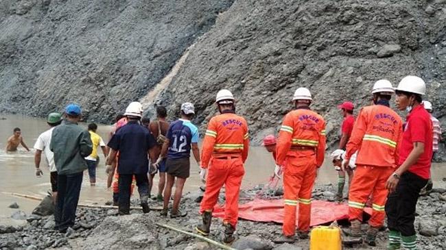 myanmar landslide