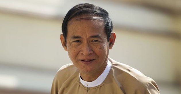 myanmar president win mint