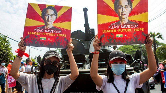 myanmar protest 20 years jail inner