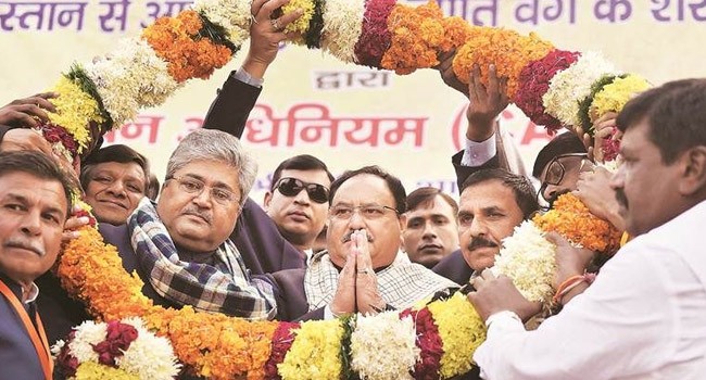 nadda set to lead bjp under shah shadow