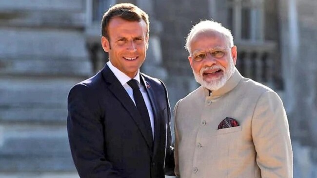 narendra modi emmanuel macron