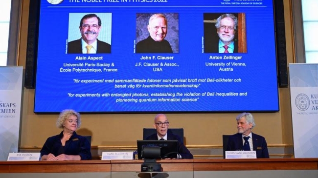nobel prize in physics awarded to three scientists
