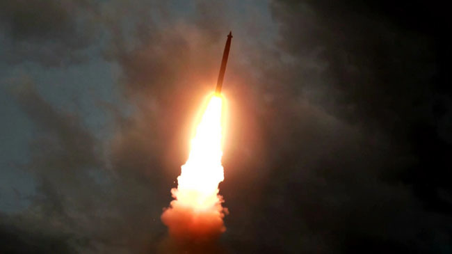 north korea launches missile