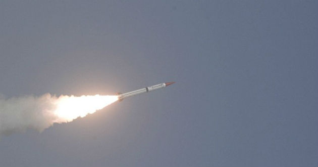 north korea missile in the sky