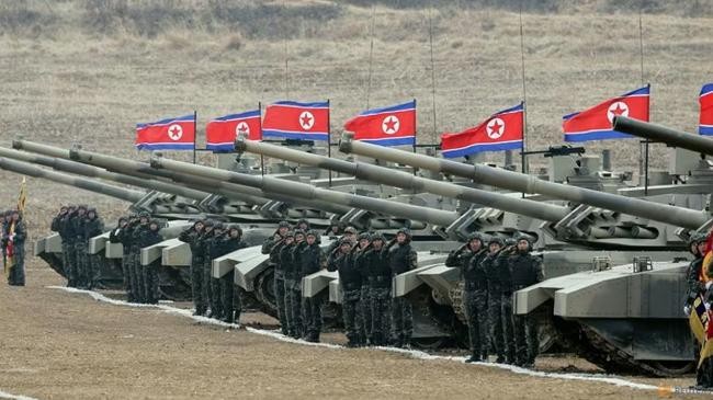 north korea troops