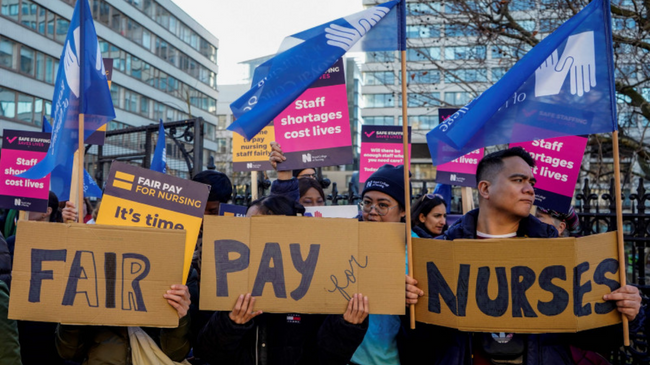 nurses to go on strike in britain