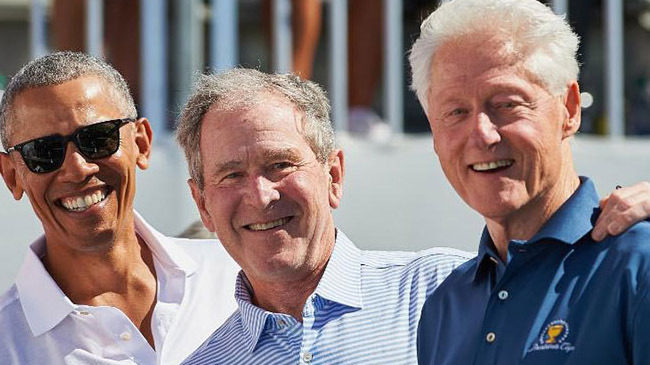 obama bush klinton