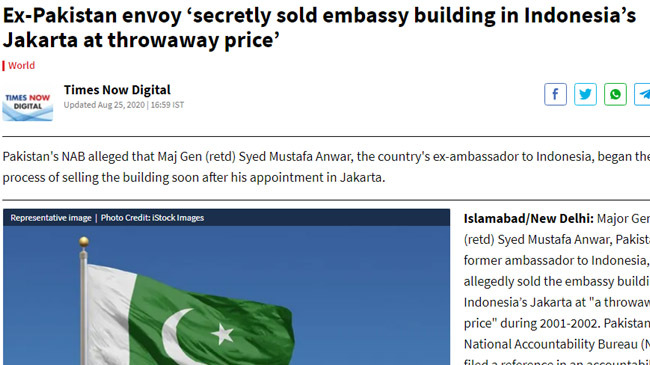 pak embassador sold embassy building