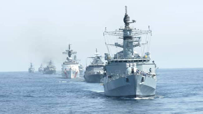 pakistans naval drill